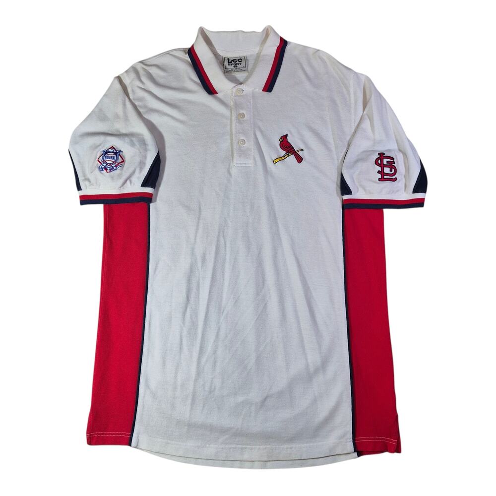 (L) Vintage St. Louis Cardinals Lee Sport Polo Shirt